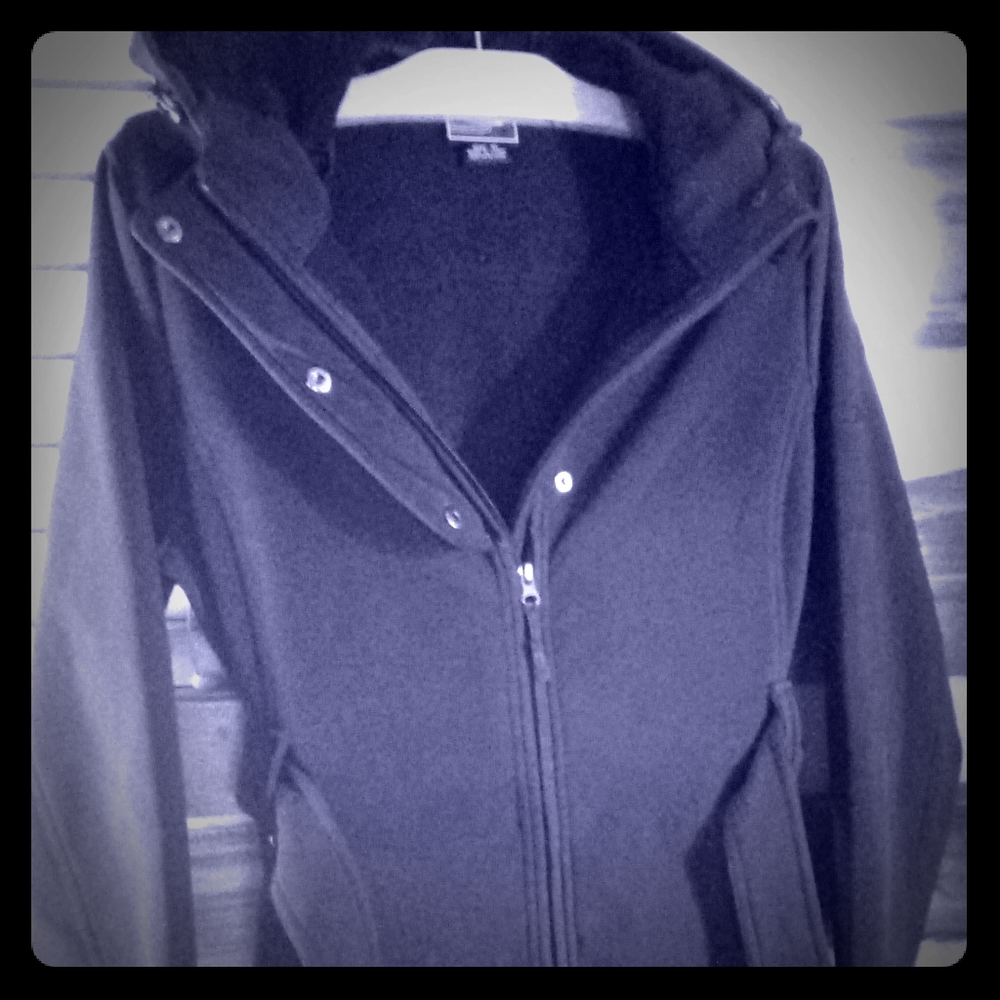 Hooded 3/4 length winter coat